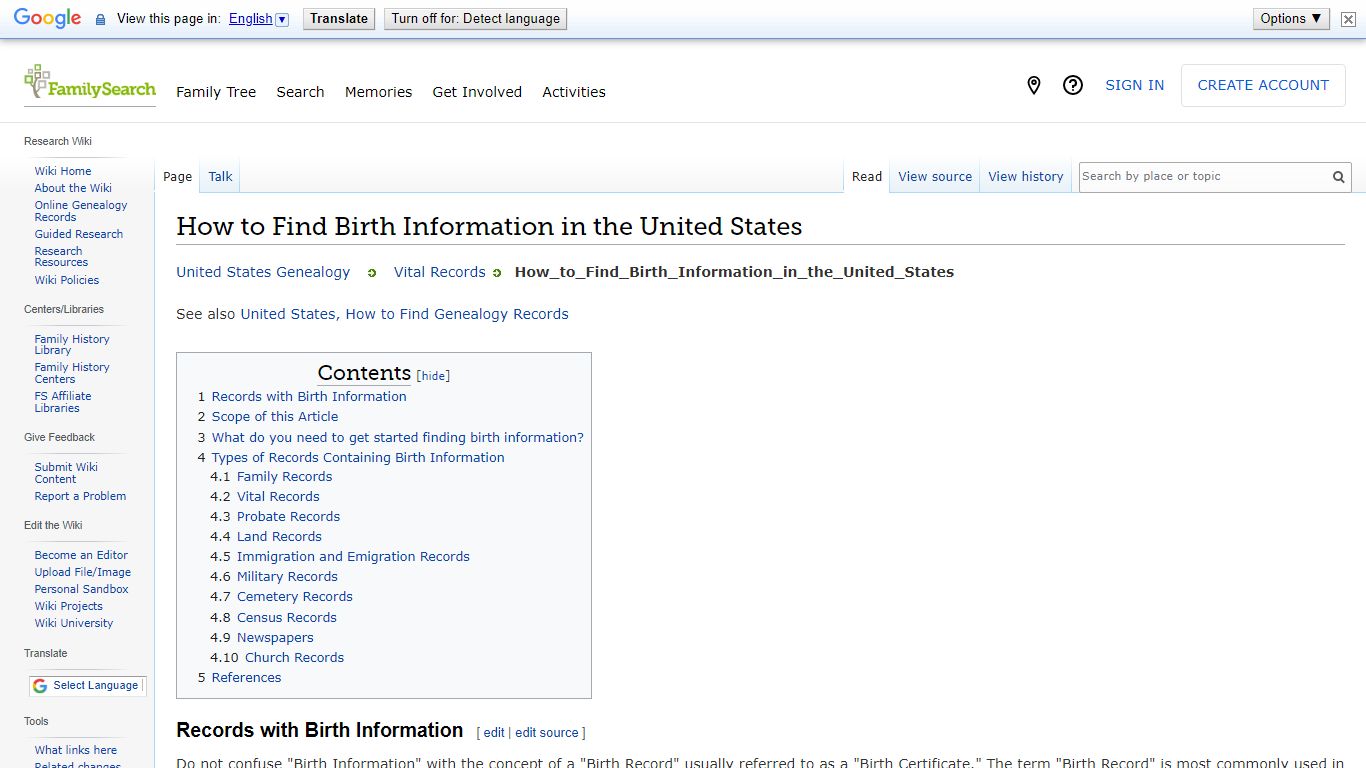 How to Find Birth Information in the United States